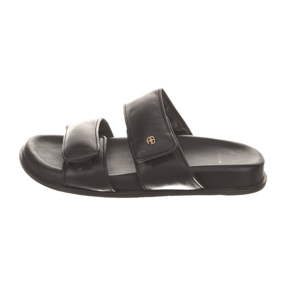 Anine Bing Sid Black Slide Sandals